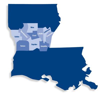 CLTCC Louisiana Campus Map
